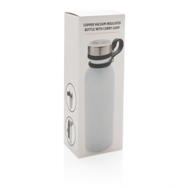 Copper vacuum izoliuojanti gertuvė su rankenėle, 600 ml