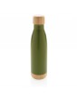 Vacuum bamboo lid nerūdijančio plieno vakuuminė gertuvė su bambukiniu dangteliu, 520 ml