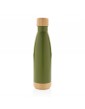 Vacuum bamboo lid nerūdijančio plieno vakuuminė gertuvė su bambukiniu dangteliu, 520 ml