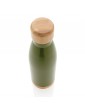 Vacuum bamboo lid nerūdijančio plieno vakuuminė gertuvė su bambukiniu dangteliu, 520 ml