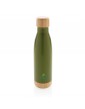 Vacuum bamboo lid nerūdijančio plieno vakuuminė gertuvė su bambukiniu dangteliu, 520 ml
