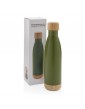 Vacuum bamboo lid nerūdijančio plieno vakuuminė gertuvė su bambukiniu dangteliu, 520 ml
