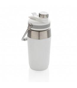 Vacuum dual function nerūdijančio plieno gertuvė su dvigubos funkcijos kamšteliu, 500 ml