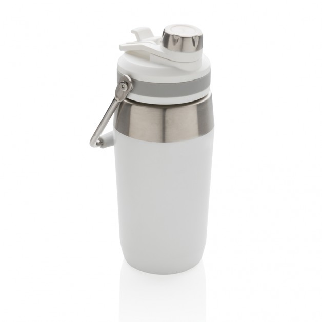Vacuum dual function nerūdijančio plieno gertuvė su dvigubos funkcijos kamšteliu, 500 ml