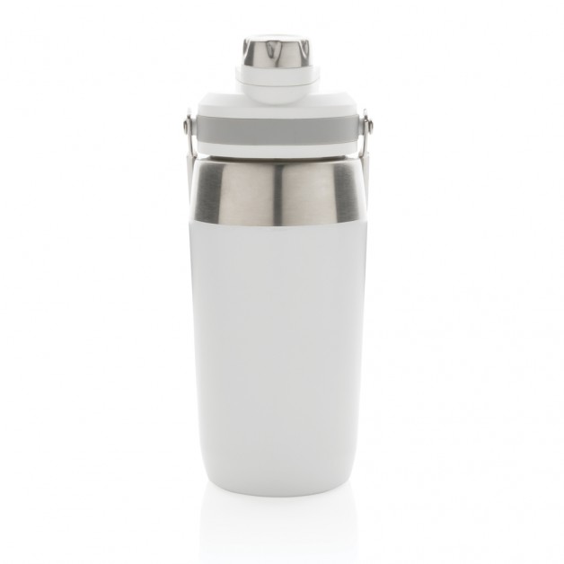 Vacuum dual function nerūdijančio plieno gertuvė su dvigubos funkcijos kamšteliu, 500 ml