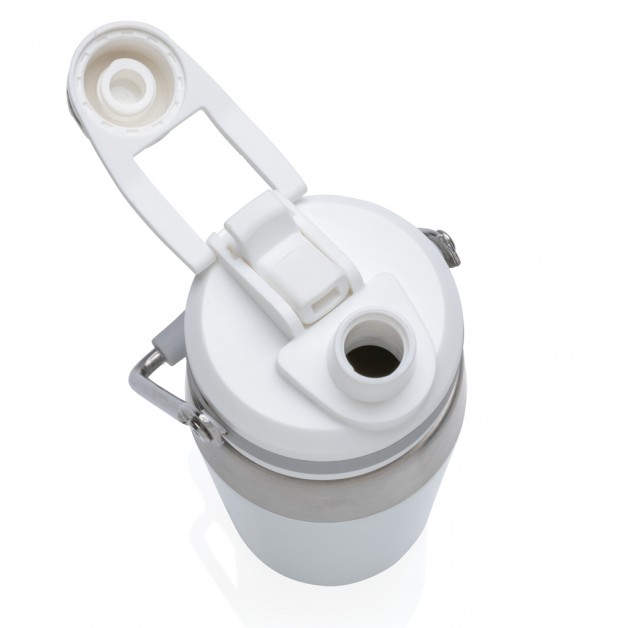 Vacuum dual function nerūdijančio plieno gertuvė su dvigubos funkcijos kamšteliu, 500 ml