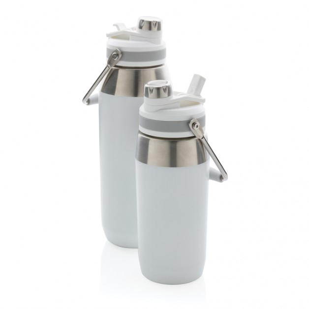 Vacuum dual function nerūdijančio plieno gertuvė su dvigubos funkcijos kamšteliu, 500 ml