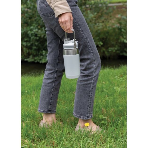 Vacuum dual function nerūdijančio plieno gertuvė su dvigubos funkcijos kamšteliu, 500 ml