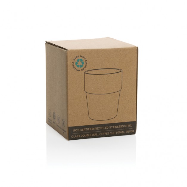 Clark RCS sertifikuotas dvisienis kavos puodelis, 300 ml