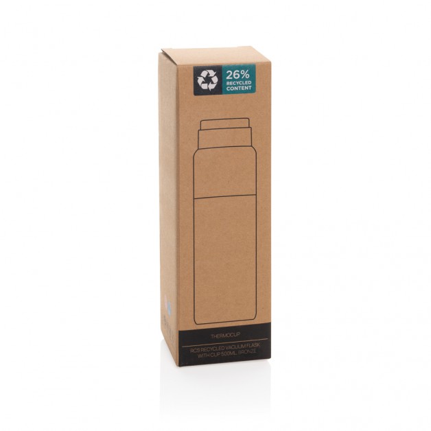 THERMOCUP RCS perdirbtas vakuuminis termosas su puodeliu, 500ml THERMOCUP RCS perdirbtas vakuuminis termosas su puodeliu, 500ml