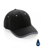 Impact AWARE™ Contrast šukuotos medvilnės, 6 panelių kepurė su snapeliu ir kontrastinga juostele 280gr