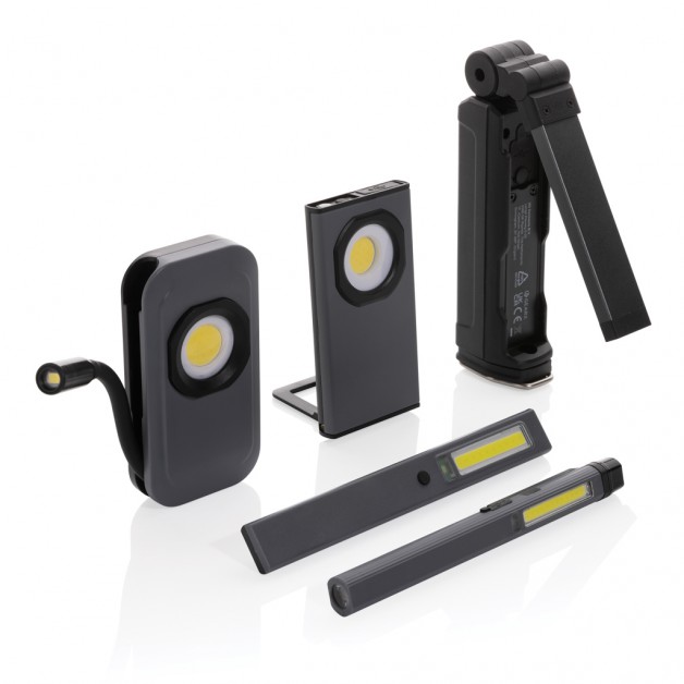 Gear X Inspection RCS perdirbto plastiko USB įkraunama LED darbo lempa