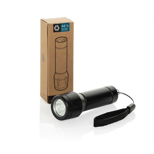 Flara RSC USB įkraunamas žibintuvėlis iš perdirbto plastiko Flara RSC USB įkraunamas žibintuvėlis iš perdirbto plastiko