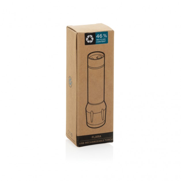 Flara RSC USB įkraunamas žibintuvėlis iš perdirbto plastiko Flara RSC USB įkraunamas žibintuvėlis iš perdirbto plastiko