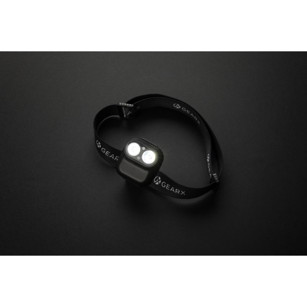 GEAR X RCS žibintuvėlis su galvos juosta ir judesio jutikliu GEAR X RCS žibintuvėlis su galvos juosta ir judesio jutikliu