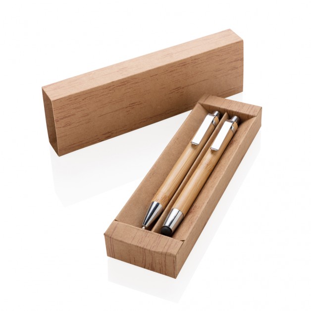 Bambukinių rašiklių rinkinys