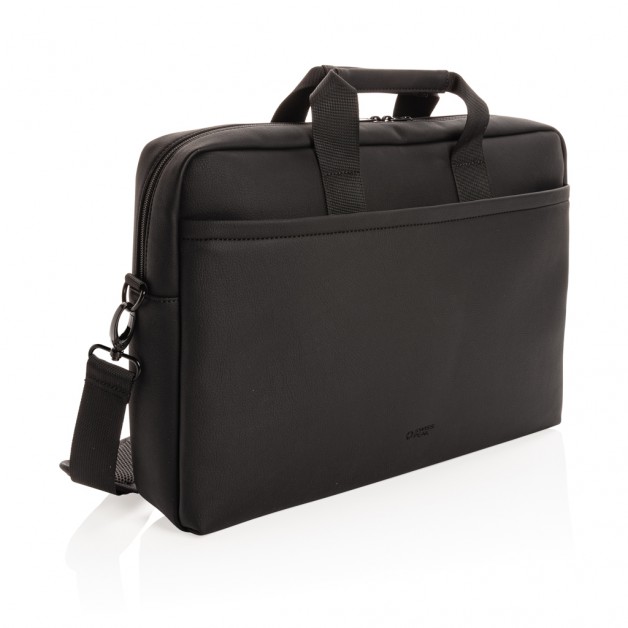 Swiss Peak deluxe vegan leather dirbtinės odos nešiojamojo kompiuterio krepšys be PVC