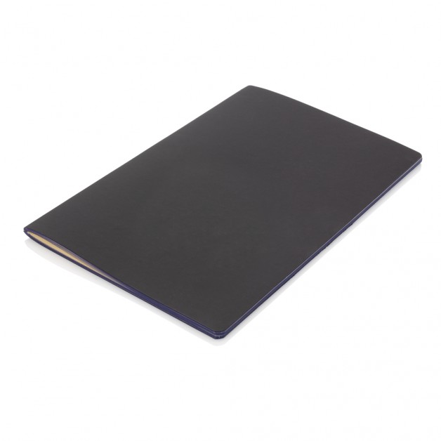 Softcover PU užrašinė, minkštu viršeliu su spalvotais kraštais