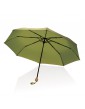 20.5 Impact AWARE™ RPET 190T Pongee mini skėtis su bambukine rankena