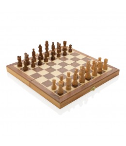 Luxury medinis šachmatų rinkinys iš FSC® medienos