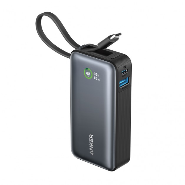 ANKER NANO 10 000 mAh išorinė baterija (power bank įkroviklis) su integruotu laidu, 30W ANKER NANO 10 000 mAh išorinė baterija (power bank įkroviklis) su integruotu laidu, 30W