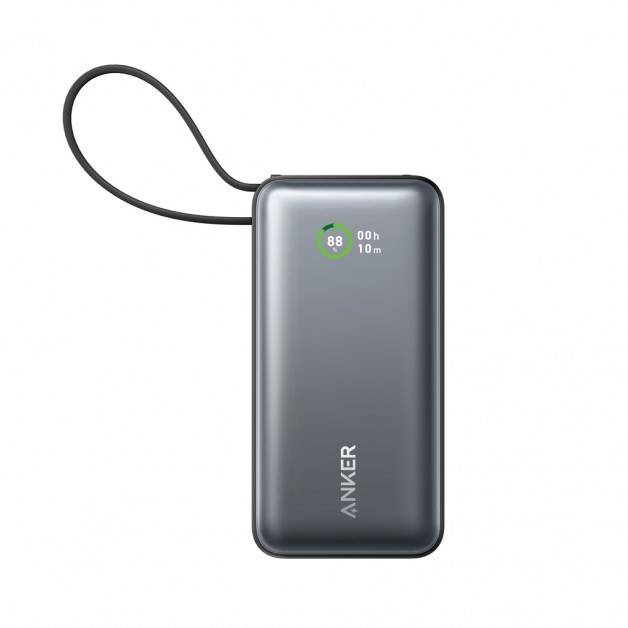 ANKER NANO 10 000 mAh išorinė baterija (power bank įkroviklis) su integruotu laidu, 30W ANKER NANO 10 000 mAh išorinė baterija (power bank įkroviklis) su integruotu laidu, 30W