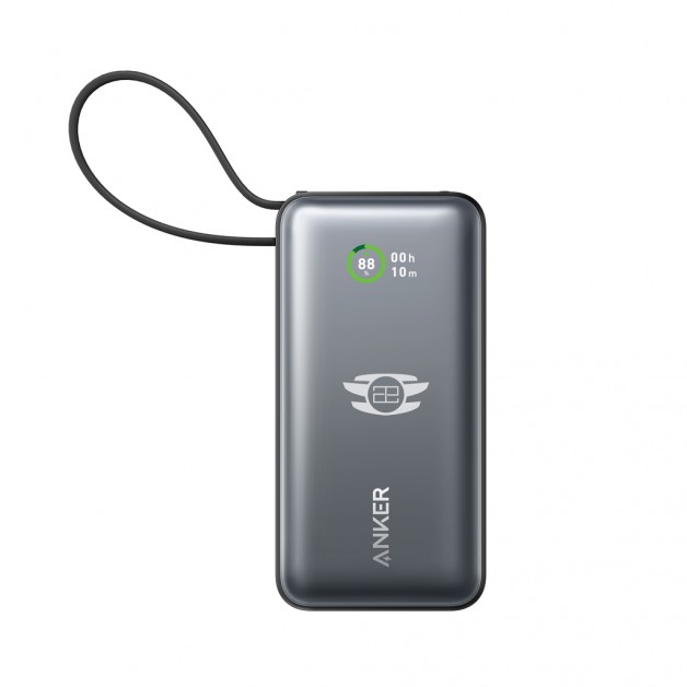 ANKER NANO 10 000 mAh išorinė baterija (power bank įkroviklis) su integruotu laidu, 30W ANKER NANO 10 000 mAh išorinė baterija (power bank įkroviklis) su integruotu laidu, 30W