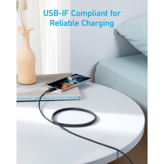Anker USB-C į USB-C laidas, 1,8 m, 60 W