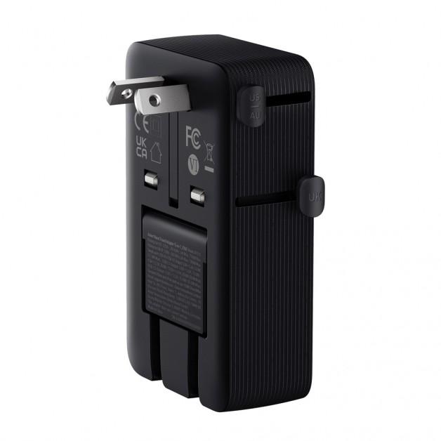 ANKER NANO TRAVEL 5in1 kelioninis adapteris, 20W ANKER NANO TRAVEL 5in1 kelioninis adapteris, 20W