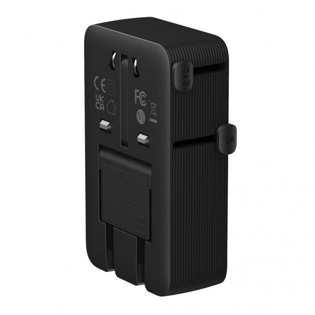 ANKER NANO TRAVEL 5in1 kelioninis adapteris, 20W ANKER NANO TRAVEL 5in1 kelioninis adapteris, 20W