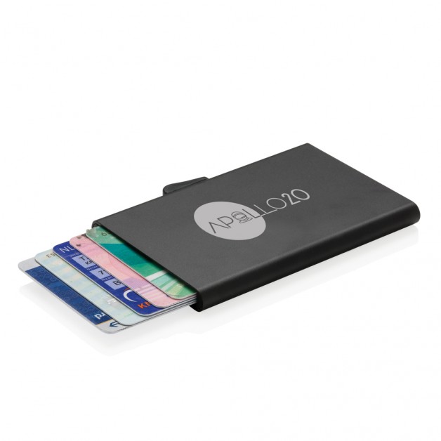 C-Secure aluminium RFID aliuminis kortelių dėklas su RFID apsauga