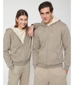 HYGGER SHERPA unisex džemperis su gobtuvu ir šerpos pamušalu, 300g