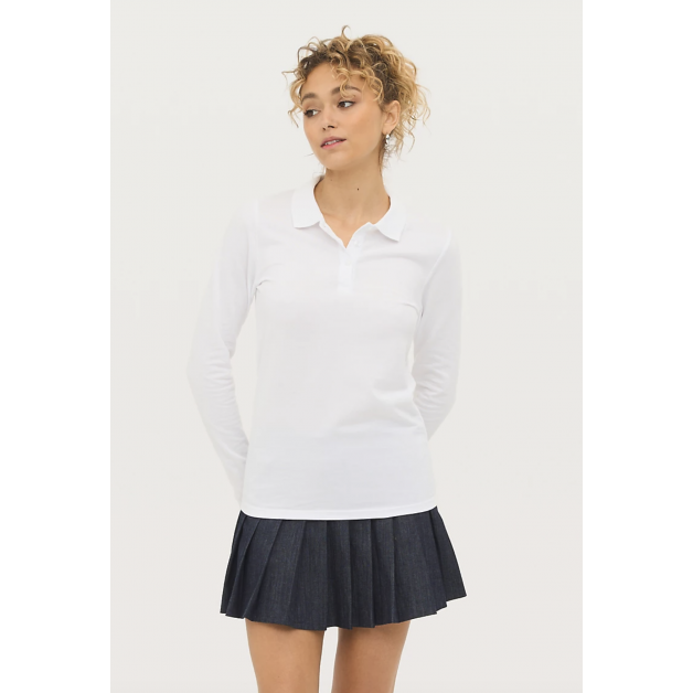 PERFECT LSL moteriški polo marškinėliai ilgomis rankovėmis, 180g PERFECT LSL moteriški polo marškinėliai ilgomis rankovėmis, 180g