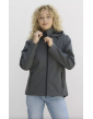 RACE moteriška softshell striukė su gobtuvu, 280 g/m²