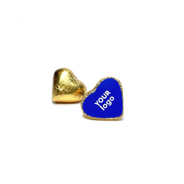 Širdelės formos šokoladiniai saldainiai su logotipu, 5g