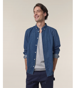 STANLEY DENIM SHIRT vyriški džinsiniai marškiniai, 235g