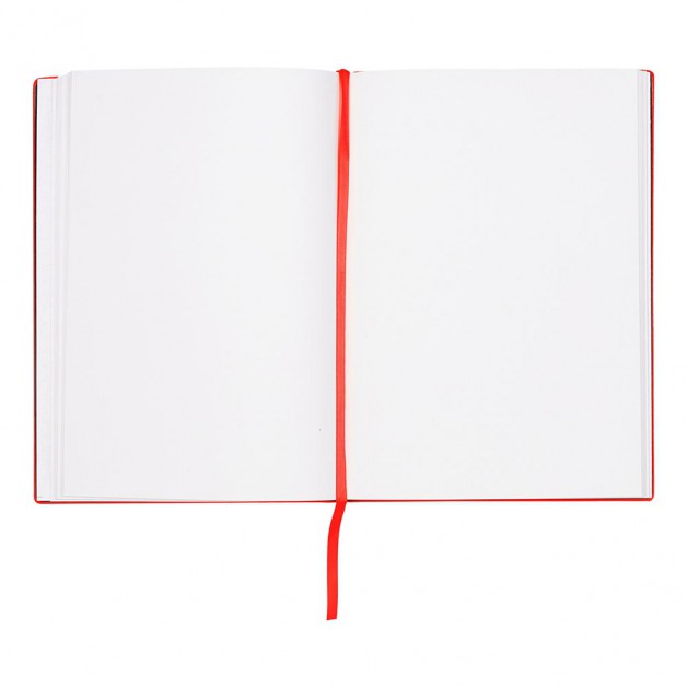 Užrašinė Essential Storyline Red, A5 formatas, tušti, balti lapai